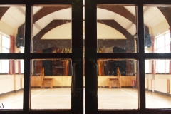 View from foyer to main hall